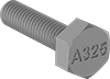 Image of Product. Front orientation. Hex Head Screws. Steel Heavy Hex Head Structural Screws, Fully Threaded.