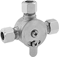 Image of Product. Front orientation. Mixing Valves. Mixing Valves with Compression Fitting Connections for Water.