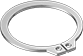 Image of Product. Front orientation. Retaining Rings. Mil. Spec. External Retaining Rings.