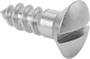 Stainless Steel Slotted Oval Head Wood Screws