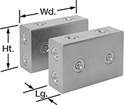 Image of Product. Front orientation. Contains Annotated. Setup Blocks. Magnetic Setup Blocks , Holding Power on Three Faces.