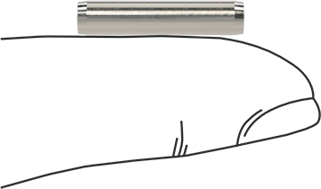 Image of Product. Side1 orientation. Contains SizingReference. Coiled Spring Pins, 18-8 Stainless Steel, 4 mm Diameter, 20 mm Long.