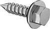 Stainless Steel Vibration-Damping Hex Head Screws for Sheet Metal
