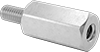 Inch-to-Metric Male-Female Hex Thread Adapters