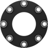 Oil-Resistant Compressible Buna-N Pipe Gaskets with Bolt Holes for Dissimilar Metals
