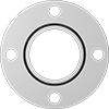 Water- and Steam-Resistant EPDM Pipe Gaskets with Bolt Holes for Dissimilar Metals