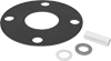 Oil-Resistant Compressible Buna-N Pipe Gaskets with Bolt Holes for Dissimilar Metals
