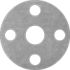 Oil-Resistant Aramid-Reinforced Buna-N Pipe Gaskets with Bolt Holes and Fasteners