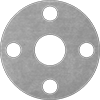 Oil-Resistant Aramid-Reinforced Buna-N Pipe Gaskets with Bolt Holes and Fasteners
