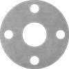 Oil-Resistant Aramid-Reinforced Buna-N Pipe Gaskets with Bolt Holes and Fasteners