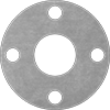 Oil-Resistant Aramid-Reinforced Buna-N Pipe Gaskets with Bolt Holes and Fasteners