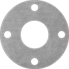 Oil-Resistant Aramid-Reinforced Buna-N Pipe Gaskets with Bolt Holes and Fasteners