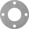Oil-Resistant Aramid-Reinforced Buna-N Pipe Gaskets with Bolt Holes and Fasteners