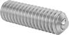 Tight-Clearance Self-Aligning Stainless Steel Swivel-Tip Set Screws