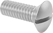 Image of Product. Front orientation. Oval Head Screws. Brass Slotted Oval Head Screws.