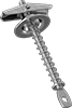 Toggle Bolt-Style Hangers with Spring