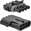 Weatherproof DC Connector Sets