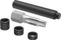 Image of Product. For Gasket and Taper Seats. Front orientation. Threaded Inserts. Helical Threaded Inserts For Spark Plug Repair, Installation Tool, Through-Hole Tap.