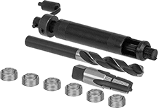 Image of Product. Front orientation. Threaded Inserts. Helical Threaded Inserts for Pipe Threads with Installation Tools.