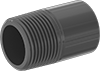 Thick-Wall Plastic Pipe Nipples and Pipe for Water
