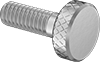 Stainless Steel Low-Profile Knurled-Head Thumb Screws