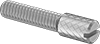 Slotted Narrow Knurled-Head Thumb Screws