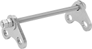 Image of Product. Limit Rod. Front orientation. Pipe Expansion Joint Limit Rods. Pipe Expansion Joints with Sealing Flanged Ends for Metal Pipe.