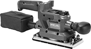 Image of Product. For 3 5/8" × 9" Sheets. Front orientation. Makita. Cordless Sheet Sanders, 3 5/8" for Sheet Width.