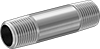 Standard-Wall Chrome-Plated Brass Threaded Pipe Nipples and Pipe