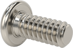 Image of Product. Back orientation. Passivated 18-8 Stainless Steel Pan Head Phillips Screw, 4-40 Thread, 1/4" Long.