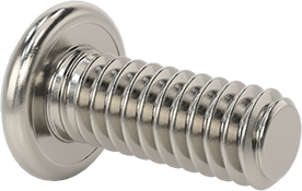 Image of Product. Back orientation. Passivated 18-8 Stainless Steel Pan Head Phillips Screw, 1/4"-20 Thread, 5/8" Long.