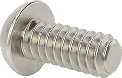 Image of Product. Back orientation. Stainless Steel Decorative Round Head Phillips Screws, 4-40 Thread Size, 1/4" Long.