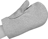 Image of ProductInUse. Front orientation. Gloves. Extreme Heat-Protection Mitts, Fiberglass/Kevlar Fabric.