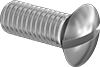 Metric Stainless Steel Slotted Oval Head Screws