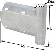 Image of Product. Front orientation. Guardrails. Highway-Style Guardrails, End Pieces, Wraparound.