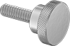 Stainless Steel Raised Knurled-Head Thumb Screws