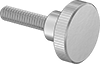 Stainless Steel Raised-Profile Knurled-Head Thumb Screws