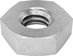Image of Product. Bottom orientation. Hex Nuts. Mil. Spec. Narrow-Profile Hex Nuts.