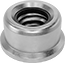 Image of Product. Bottom orientation. Press-Fit Nuts.  Press-Fit Locknuts for Sheet Metal.