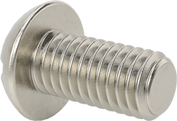Image of Product. Back orientation. 316 Stainless Steel Decorative Round Head Slotted Screws, 10-32 Thread, 3/8" Long.