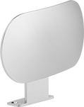 Image of Product. Front orientation. Safety Mirrors. Unbreakable Convex Safety Mirrors with Tilting Arm , Oval.