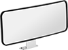 Convex Safety Mirrors with Tilting Arm