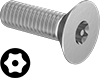 Metric Tamper-Resistant Torx Flat Head Screws