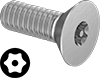 Tamper-Resistant Torx Flat Head Screws