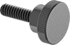 Steel Raised-Profile Knurled-Head Thumb Screws
