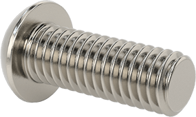 Image of Product. Back orientation. Stainless Steel Tamper-Resistant Button Head Torx Screws, M6 x 1.00mm Thread, 16mm Long.
