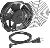 Image of Product. Steel Guard. Front orientation. Fans. Equipment-Cooling Fan Kits, Oblong, Fan, Steel Guard.