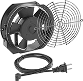 Image of Product. 304 Stainless Steel Guard. Front orientation. Fans. Equipment-Cooling Fan Kits, Oblong, 304 Stainless Steel Guard, Fan.