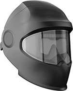 Image of Product. Front orientation. Welding Helmets. Wide-View Auto-Darkening Welding Helmets, Nylon Helmet, Internal Slide-Up Lens.