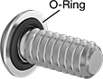 Image of Product. Back orientation. Contains Annotated. Rounded Head Screws. Sealing Tamper-Resistant Torx Stainless Steel Button Head Screws.